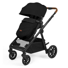 Ickle Bubba VIRGO Growing Family - Travel System - Black - showing the pushchair in forward-facing mode