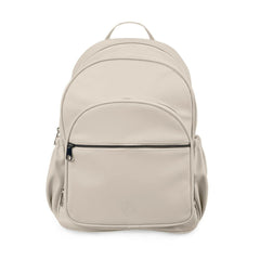 Ickle Bubba VIRGO Twin Travel System - Stone - showing the included rucksack-style changing bag