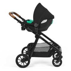 Ickle Bubba CIRRUS i-Size Car Seat - Black - shown attached to the Virgo`s chassis