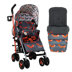 Cosatto Supa 3 Stroller Charcoal Mister Fox with Footmuff