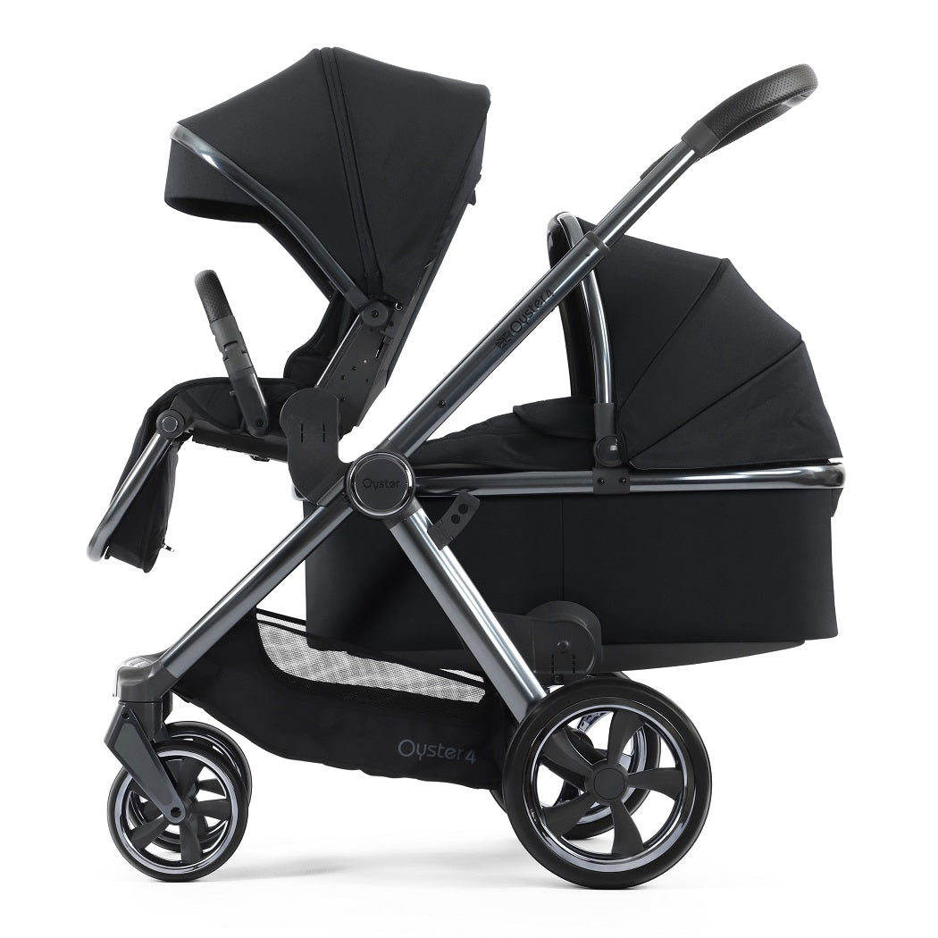 BabyStyle Oyster 4 Tandem Pushchair - Carbonite