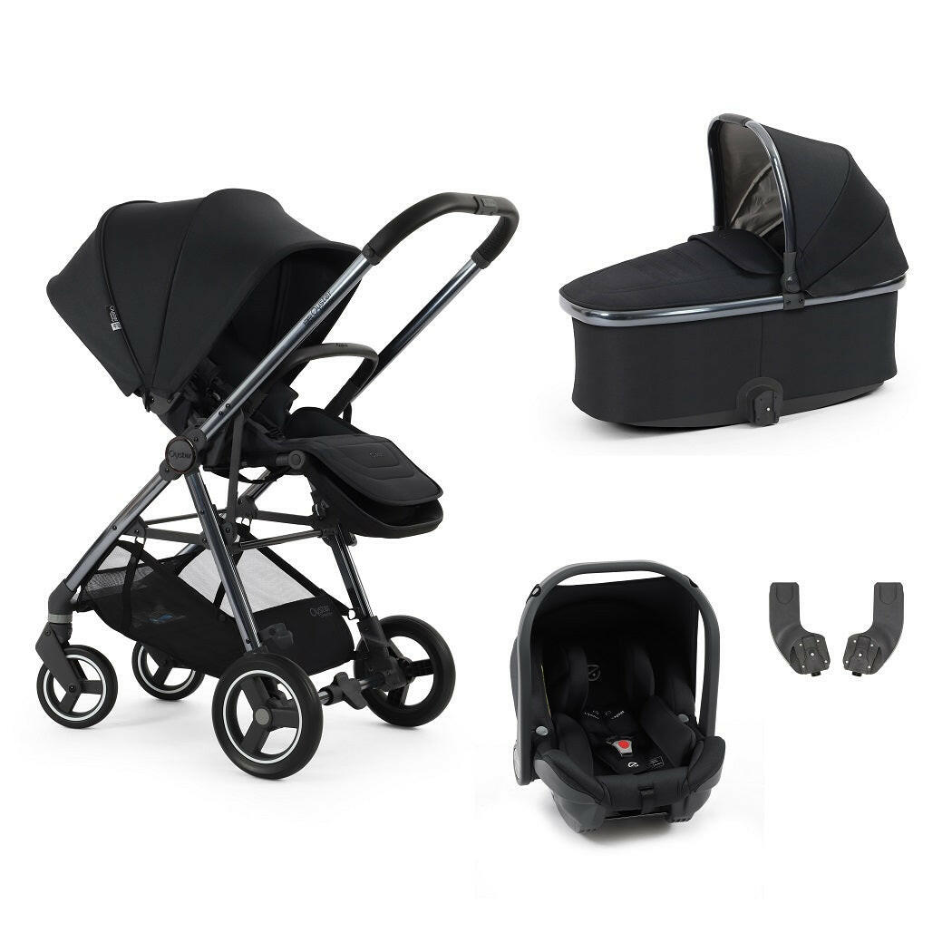BabyStyle Oyster Gravity+ 4 Piece Travel System - Carbonite