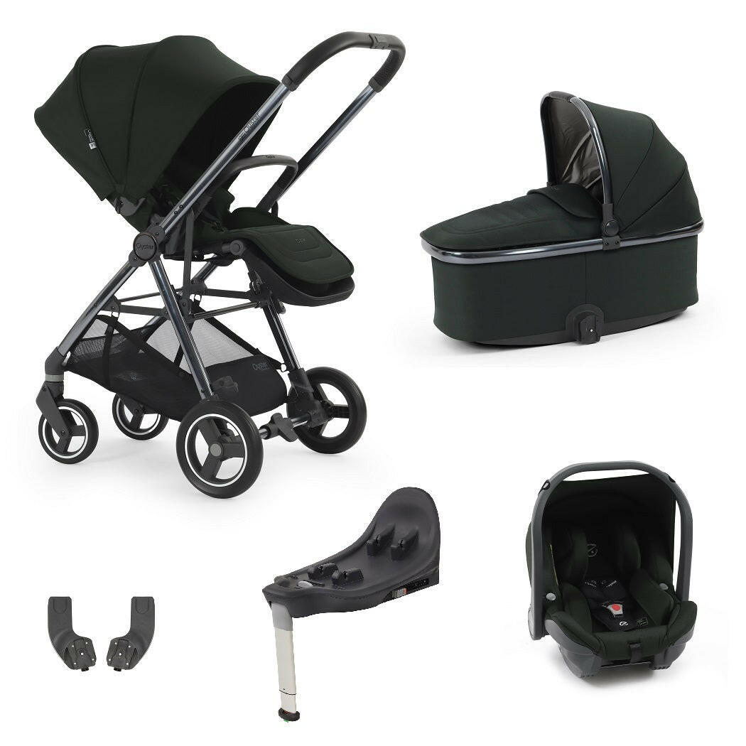 BabyStyle Oyster Gravity+ Travel System 5-Piece - Black Olive