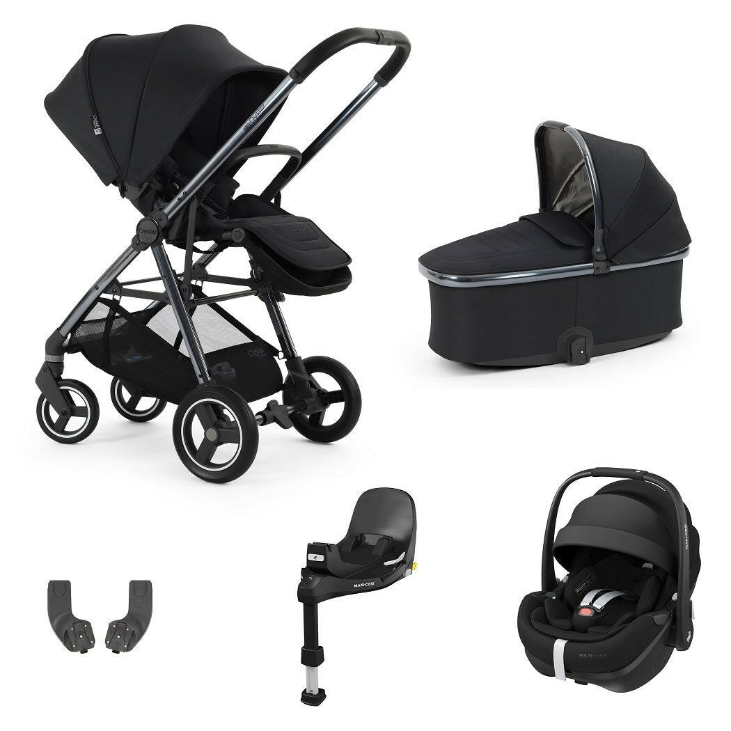BabyStyle Oyster Gravity+ 5 Piece Pebble 360 Pro² Bundle - Carbonite
