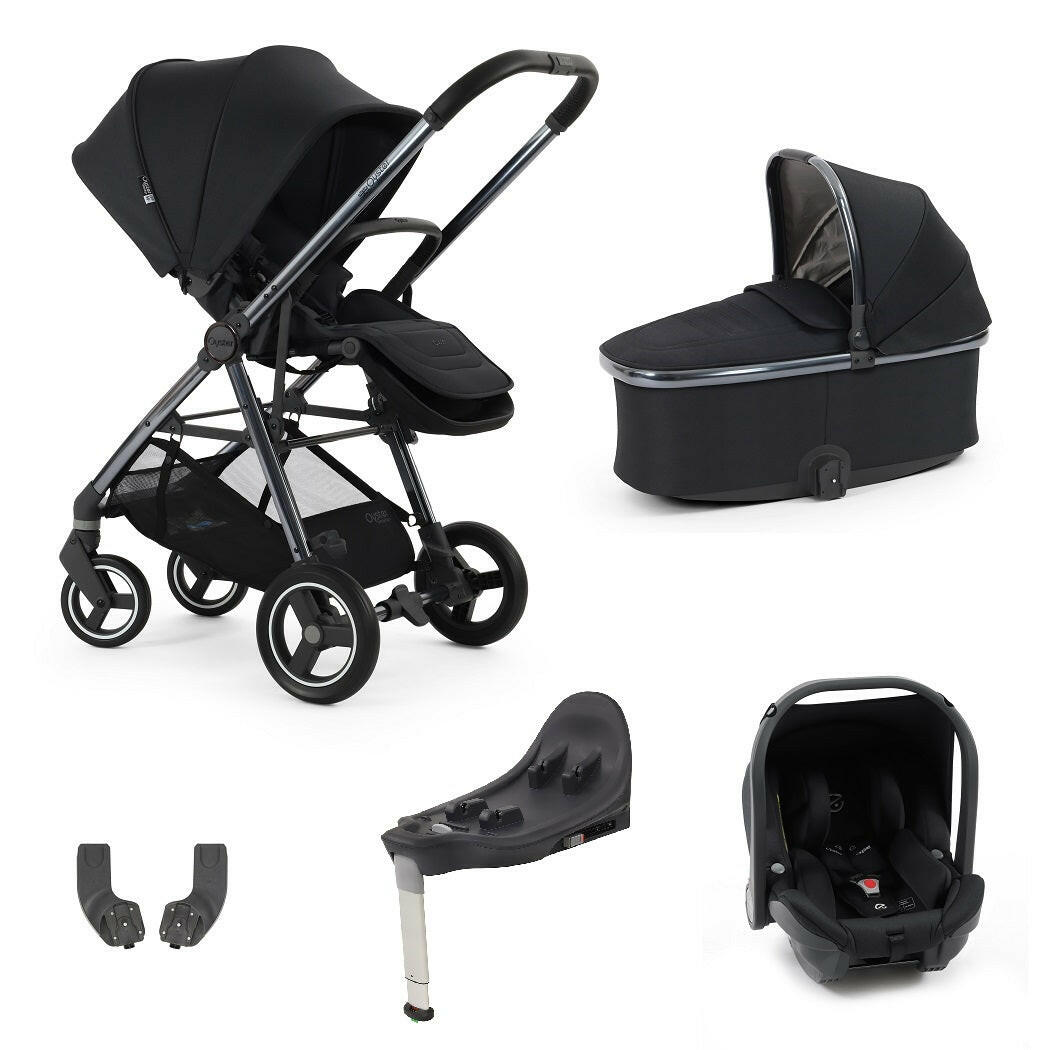 BabyStyle Oyster Gravity+ Travel System 5-Piece - Carbonite