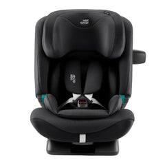 Britax Advansafix PRO i-Size Car Seat - Style Carbon Black - front view with 5-point harness