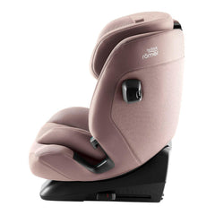 Britax Advansafix PRO i-Size Car Seat - Style Dusty Rose - side view with ISOFIX connectors retracted