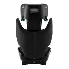 Britax Adventure Plus 2 i-Size Highback Booster Car Seat - Space Black - rear view, with headrest fully raised