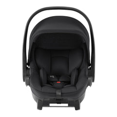 Britax Baby-Safe PRO i-Size Car Seat - Space Black - front view, with newborn insert