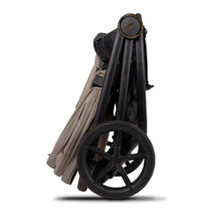 Venicci CLARO Pushchair - Almond - side view, folded