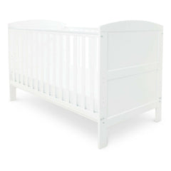 Ickle Bubba Coleby Classic Cot Bed - White - front view (mattress not included, available separately)