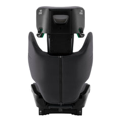 Britax Discovery Plus 2 i-Size Highback Booster Car Seat - Midnight Grey - rear view, with headrest fully raised