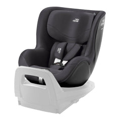 Britax DualFix 5Z Car Seat - Classic Deep Grey - rear-facing and fitted to the Britax Vario 5Z ISOFIX Base (not included, available separately)