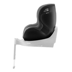 Britax DualFix 5Z Car Seat - Style Mineral Grey - side view, forward-facing and fitted to the ISOFIX base