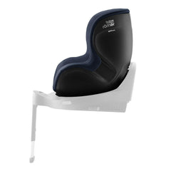 Britax DualFix 5Z Car Seat - Style Night Blue - side view, forward-facing and fitted to the ISOFIX base