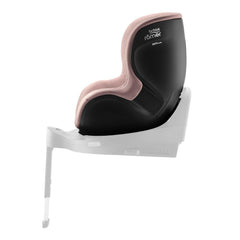 Britax DualFix 5Z Car Seat - Style Dusty Rose - side view, forward-facing and fitted to the ISOFIX base