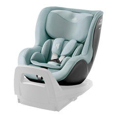 Britax DualFix 5Z Car Seat - Style Harbor Blue - rear-facing and fitted to the Britax Vario 5Z ISOFIX Base (not included, available separately)