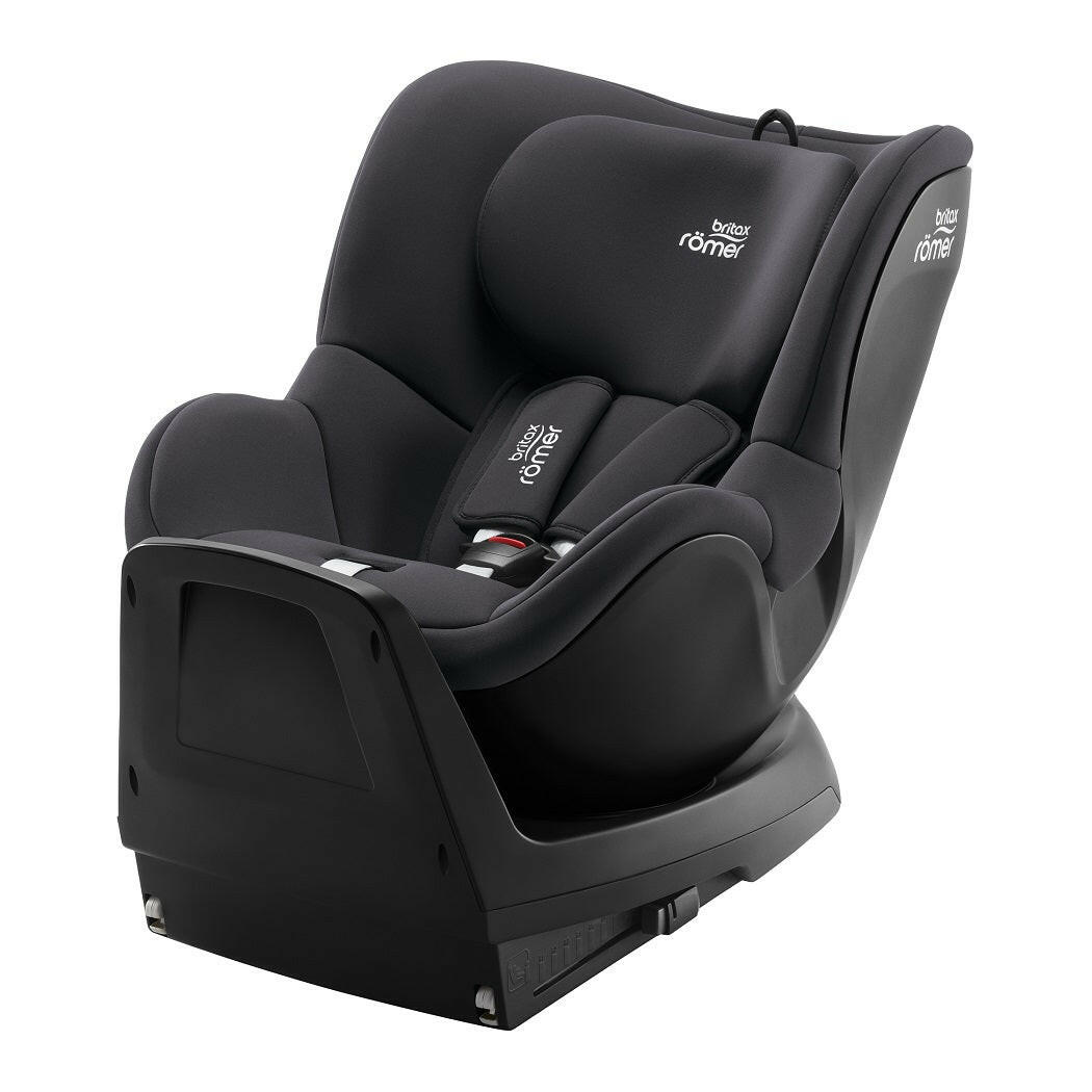 Britax Dualfix M Plus 360 Rotating i-Size Car Seat - Midnight Grey - rear-facing with rebound bar