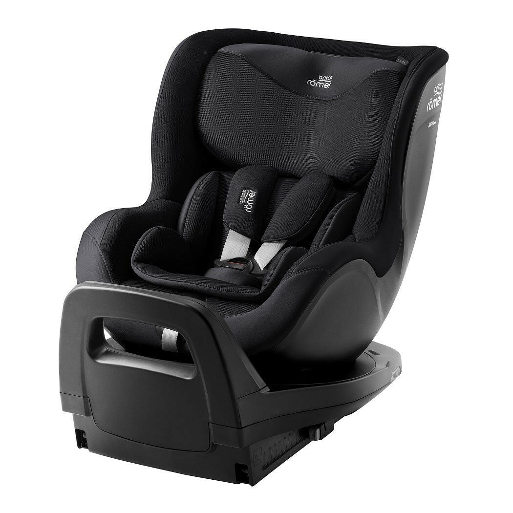 Britax Dualfix Pro M i-Size 360 Rotating Car Seat - Style Carbon Black - with 5-point harness and padded insert