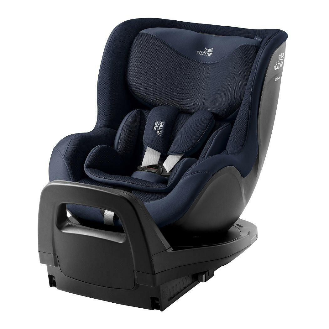 Britax Dualfix Pro M i-Size 360 Rotating Car Seat - Style Night Blue - with 5-point harness and padded insert
