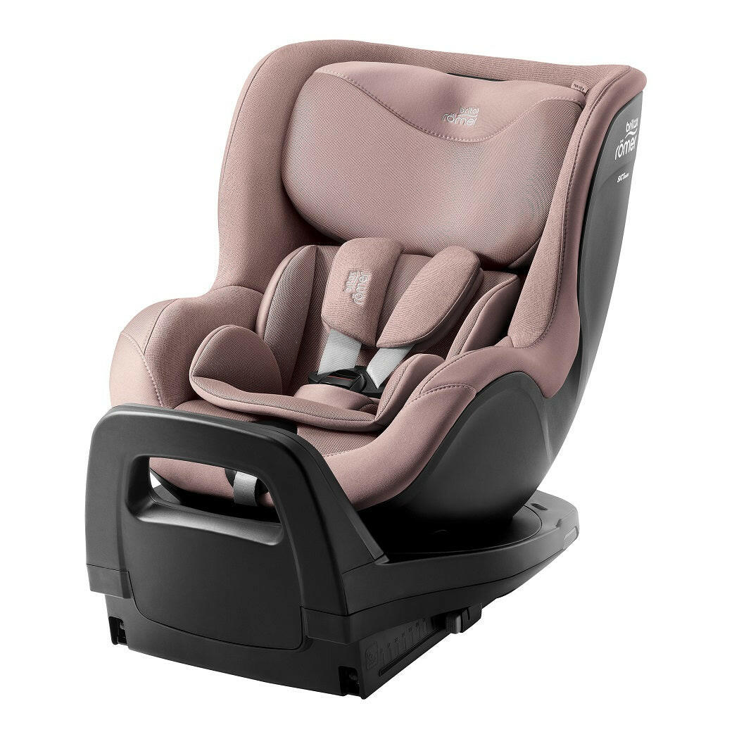 Britax Dualfix Pro M i-Size 360 Rotating Car Seat - Style Dusty Rose - with 5-point harness and padded insert