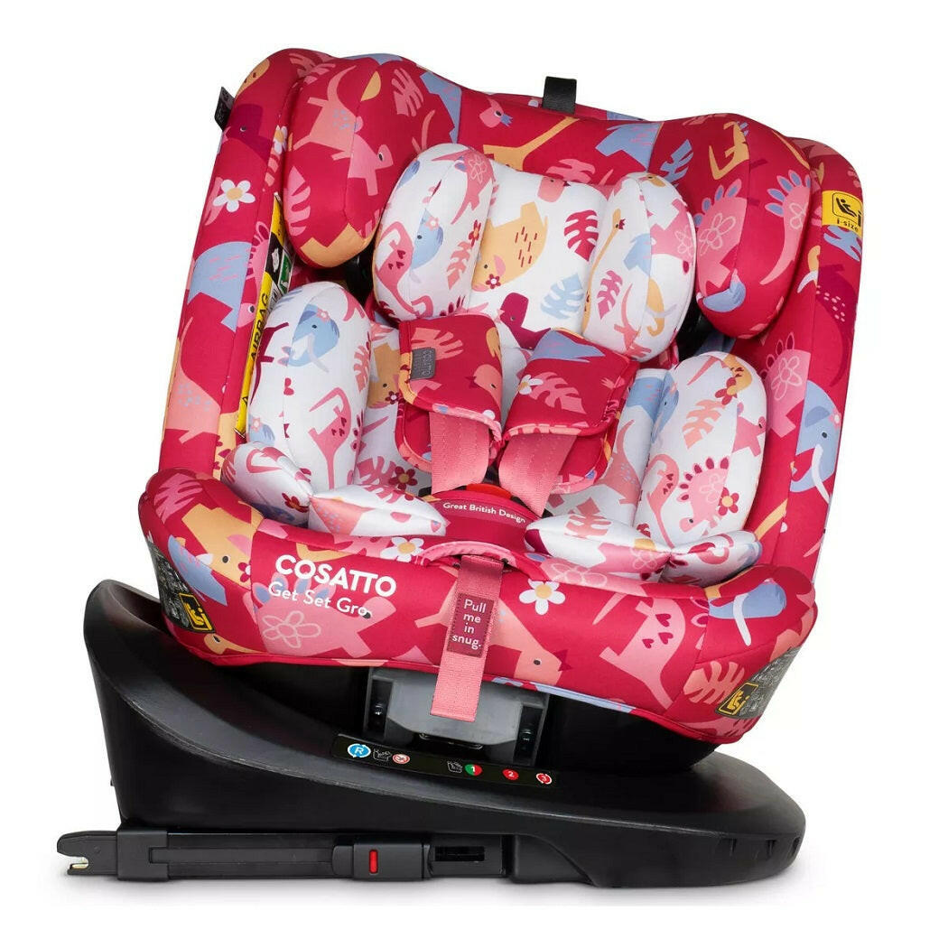 Cosatto Get Set Gro i-Size 360 - Dino Delite - rotated to side