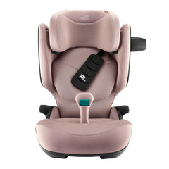 Britax Kidfix PRO i-Size Car Seat - Style Dusty Rose - front view with SICT extended
