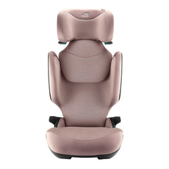 Britax Kidfix PRO M i-Size Car Seat - Style Dusty Rose - front view with headrest fully raised