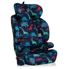 Cosatto Ninja 2 i-Size Car Seat - D is for Dino showing headrest raised further