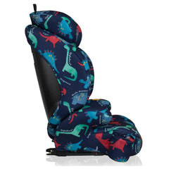 Cosatto Ninja 2 i-Size Car Seat - D is for Dino side view showing ISOFIX brackets