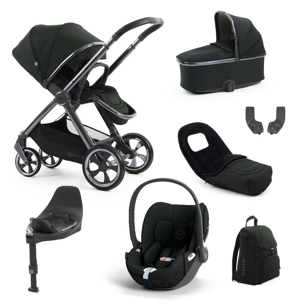 BabyStyle Oyster 4 ULTIMATE Bundle - Black Olive - with Cybex Cloud T