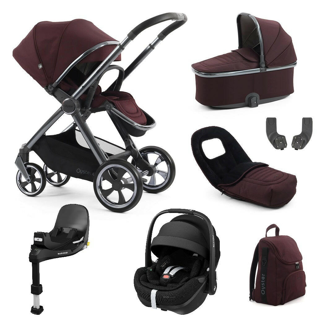 BabyStyle Oyster 4 ULTIMATE Bundle - Mulberry - with Pebble 360 Pro2
