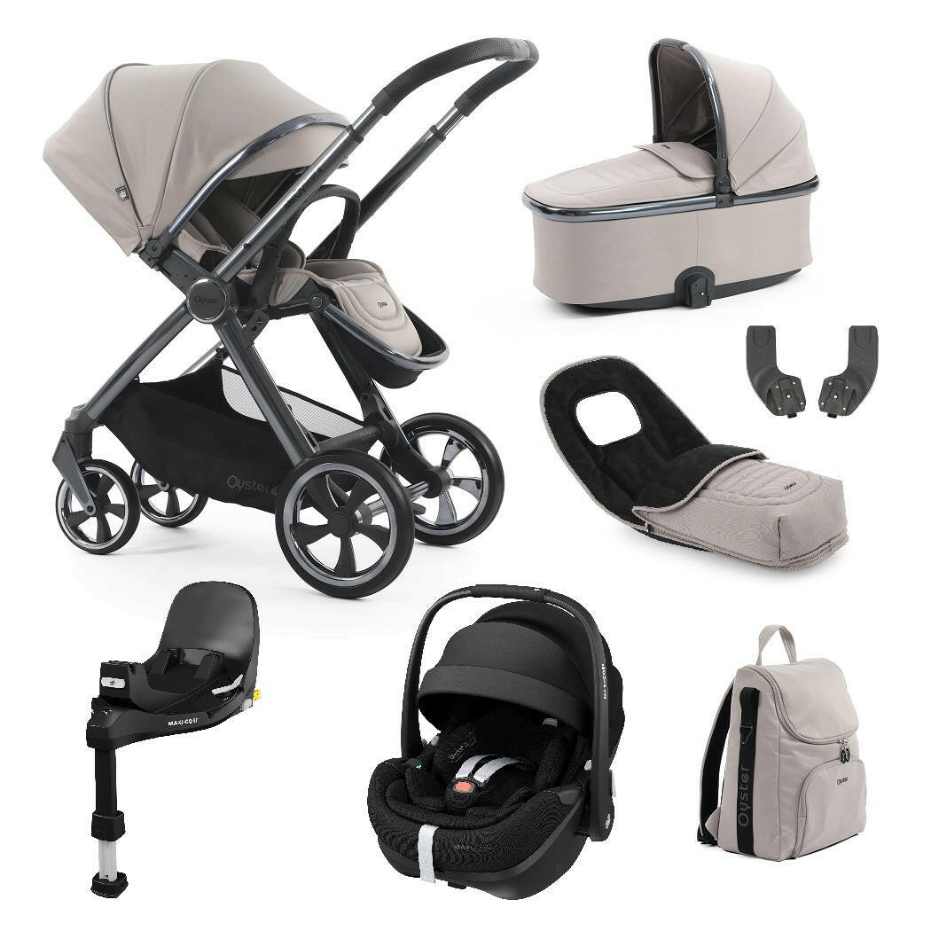 BabyStyle Oyster 4 ULTIMATE Bundle - Stone - with Pebble 360 Pro2