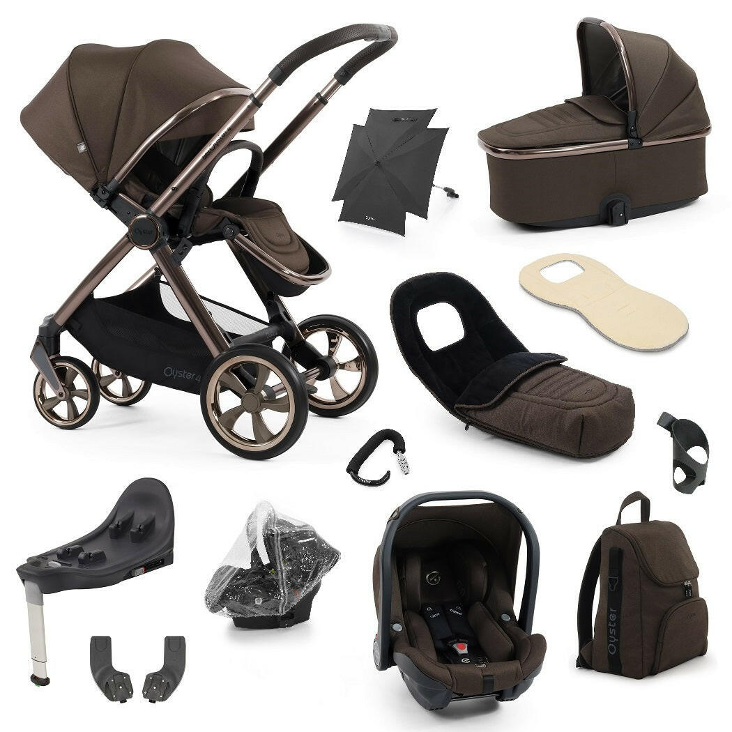 BabyStyle Oyster 4 Ultimate Bundle - Chocolate Velvet - included items