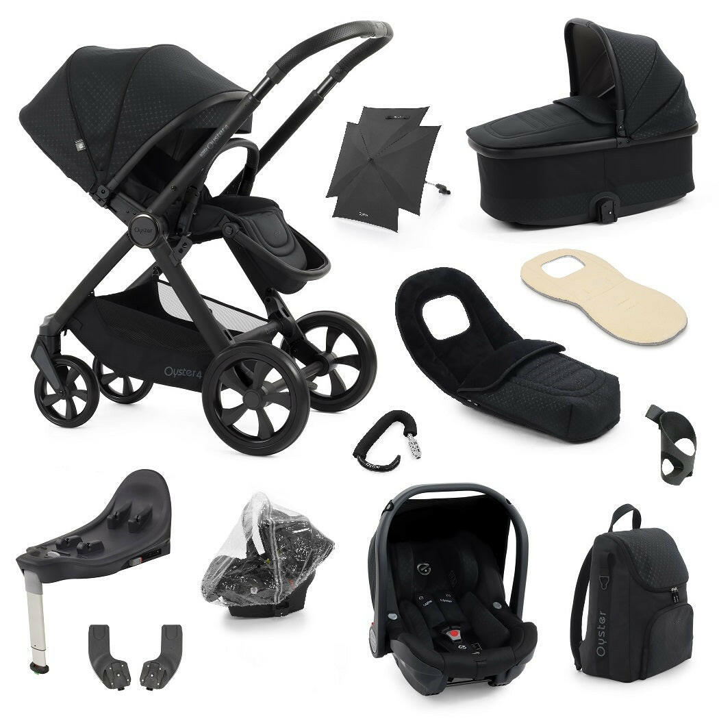 BabyStyle Oyster 4 Ultimate Bundle - Raven - included items