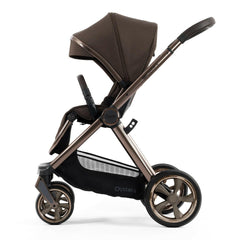 BabyStyle Oyster 4 Pushchair - Chocolate Velvet - side view, forward-facing