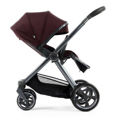 BabyStyle Oyster 4 Pushchair - Mulberry - side view, parent-facing
