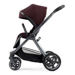 BabyStyle Oyster 4 Pushchair - Mulberry - side view, forward-facing