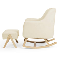 Ickle Bubba Roxby Nursery Chair with Stool - Cloud - side view