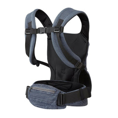 Ickle Bubba Seren Baby Carrier - Slate - rear view, with storage pocket
