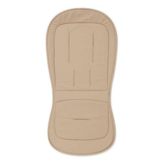 Ickle Bubba Stomp LUXE Travel System - Silver/Desert/Tan - showing the included and matching seat liner