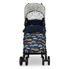 Cosatto Supa 3 Stroller - Beep Beep - front view, with footmuff fitted