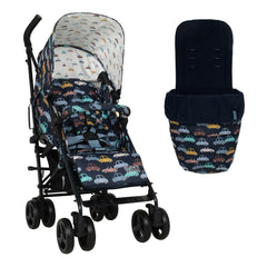Cosatto Supa 3 Stroller - Beep Beep - with included footmuff