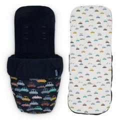 Cosatto Supa 3 Stroller - Beep Beep - footmuff fleece interior and reverse for seat liner