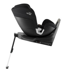 Britax Swivel 360 Rotating Car Seat - Space Black - side view, rear-facing and reclined