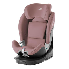 Britax Swivel 360 Rotating Car Seat - Dusty Rose - forward-facing booster seat uses vehicle seat belt
