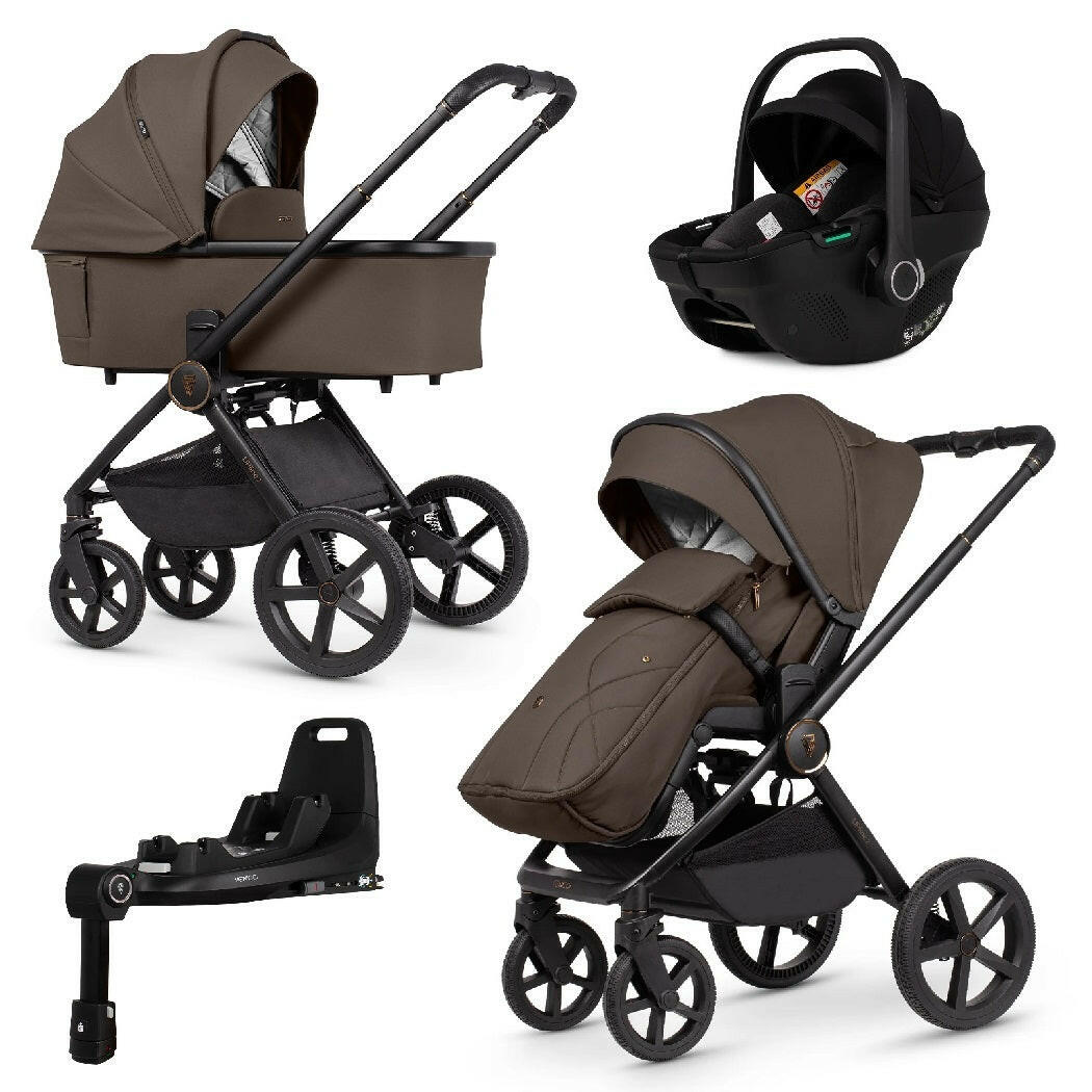 Venicci Upline 2 - Brownie - 3in1 Travel System with Maxi-Cosi Pebble 360 Pro² and Base