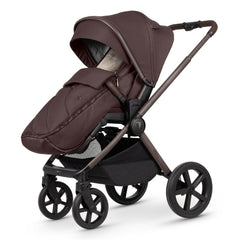 Venicci Upline 2 Pushchair - SE Burgundy - forward-facing with footmuff