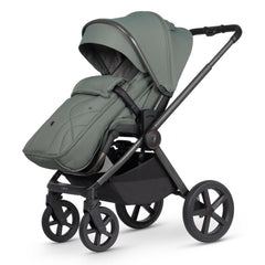 Venicci Upline 2 Pushchair - Aloe - forward-facing with footmuff