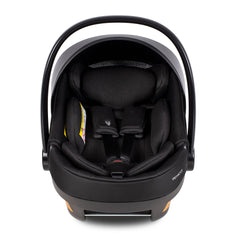 Venicci Upline Travel System 3-in-1 (Stone Beige) - showing the included Engo i-Size Car Seat with its newborn insert